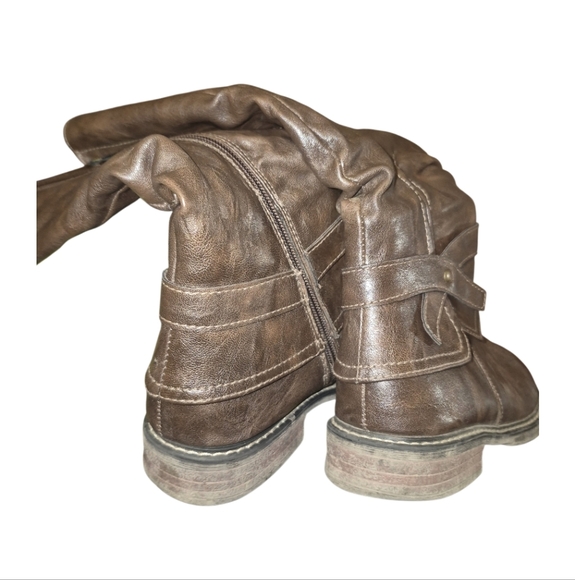 Patrizia Stylish Brown Heeled Boots for Women - Picture 4 of 5